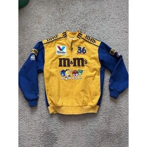 Chase Authentics NASCAR Men Multicolor #36 Ken Schrader M&Ms Racing Jacket M